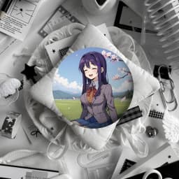 Anime D-Doki Doki Literature Club! Brooches Stylish Ornament Pins Exquisite Round Badge Bag Accessories Jewelry Gifts