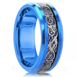 Fashion Men’s Silver Color Black Stainless Steel Ring Groove Multi-Faceted Ring For Men Women Engagement Ring Anniversary Gifts