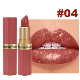 CHOOSE RASME 6 Colors Chocolate Bar Lipstick Makeup Pearl Matte Matte Not Easy to Fall out Matte Waterproof Lipstick