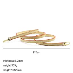High Quality Genuine Leather Bag Strap Length 105CM-125CM Luxury Adjustable Shoulder Strap Black/Beige Women Bag Accessorie