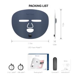 Hello Face Wireless Near-Infrared and Red Light Facial Mask For Powerful Professional Ultra-light Mask