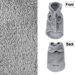 Soft Fleece Pet Dog Coat For Small Medium Dogs Cats Winter Warm Puppy Hoodie Sweater French Bulldog Jacket Chihuahua Clothes