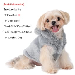 Soft Fleece Pet Dog Coat For Small Medium Dogs Cats Winter Warm Puppy Hoodie Sweater French Bulldog Jacket Chihuahua Clothes