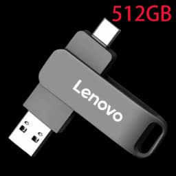 Lenovo High-Speed Type-C 2-in-1 USB Flash Drive OTG Pen Drive Memory Stick Pendrive 512GB 128GB 256GB for Phone PC Network Card