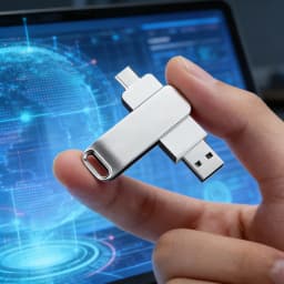 Lenovo High-Speed Type-C 2-in-1 USB Flash Drive OTG Pen Drive Memory Stick Pendrive 512GB 128GB 256GB for Phone PC Network Card