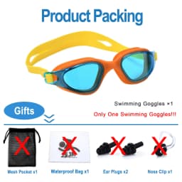 Unisex Adult Swimming Goggles – Anti-Fog Swim Glasses for Men & Women – Adjustable Silicone Waterproof Professional Swim Eyewear