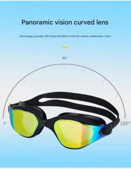 Unisex Adult Swimming Goggles – Anti-Fog Swim Glasses for Men & Women – Adjustable Silicone Waterproof Professional Swim Eyewear