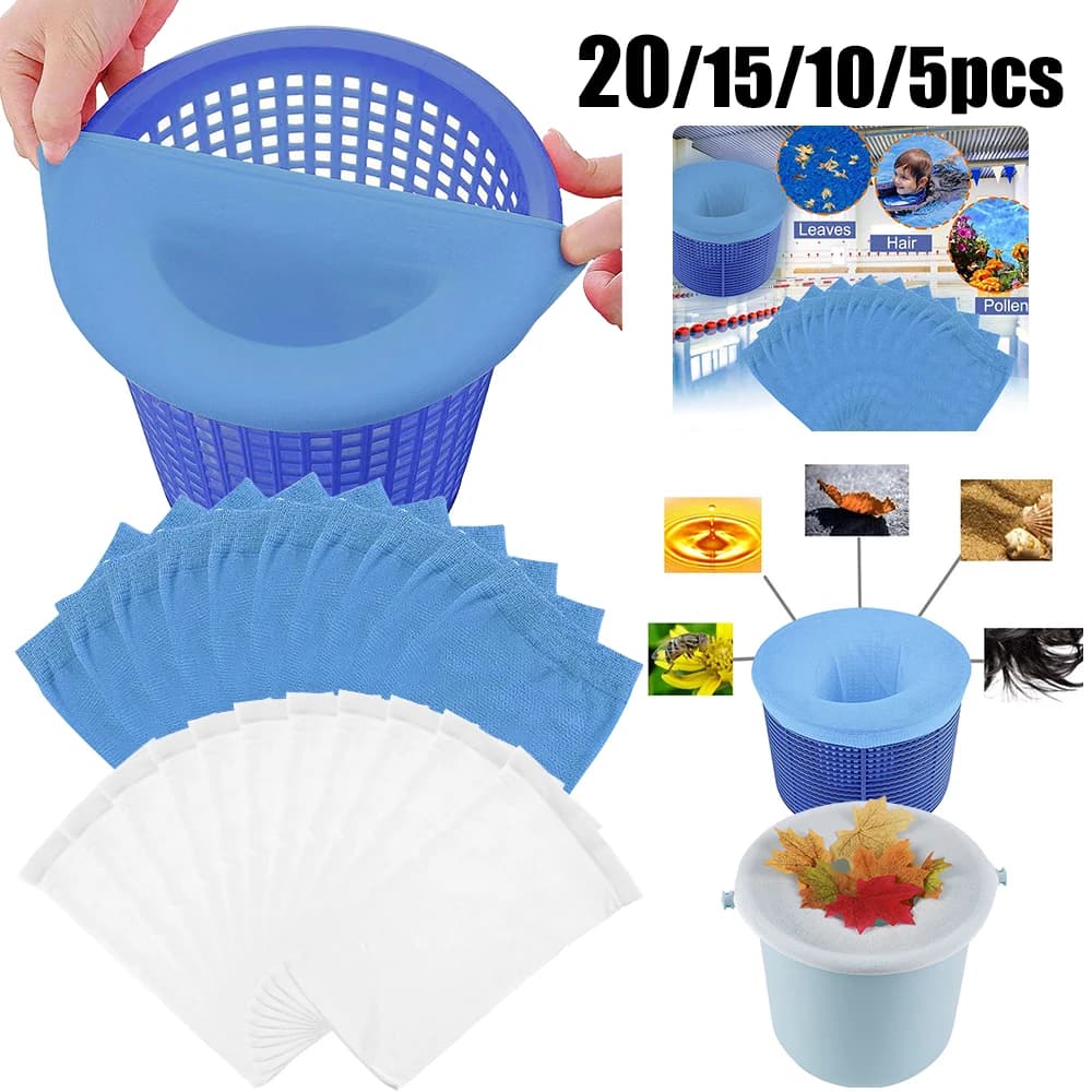 Swimming Pool Skimmer Socks Filter Leaf Debris Filter Nylon Mesh For Household Water Storage Tanks Swimming Pool Cleaning Tools