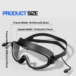 SCVCN Swimming Goggles Full Frame Swim Eyewear Clear Anti-fog Anti-ultraviolet Safe Water Lenses Accessories Triathlon Men Women