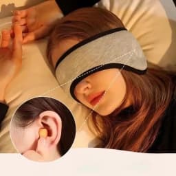 Noise-reducing Sleep Earplugs Adjustable Eye Mask InsulatedEarplugs Travel Lunch Break Sound Insulation Earmuffs