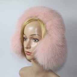 Real Fox Fur Earmuffs For Winter Women Warm Natural Raccoon Fur Earmuffs Girls Ear Warmer Genuine Fur Scarves Plush Ear Muff