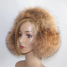 Real Fox Fur Earmuffs For Winter Women Warm Natural Raccoon Fur Earmuffs Girls Ear Warmer Genuine Fur Scarves Plush Ear Muff