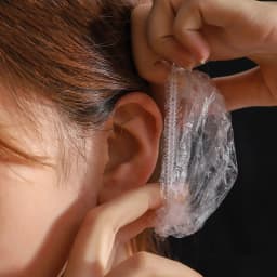 300Pcs Waterproof Earmuffs Disposable Earmuff Transparent Elastic Shower Hair Dye Protection Tool Shield Waterproof Earpack