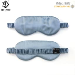Birdtree,19MM 100% Silk Eye Patch Shading Sleep Eye Mask,Double-layer Silk,Plain Satin Travel Relax Cover Eyeshade A61217JF