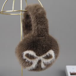 Winter Outdoor Hot Sale Fake Mink Fur Earmuffs Luxury Women Keep Warm Fake Mink Fur Earmuff Girl Winter Ear Protection