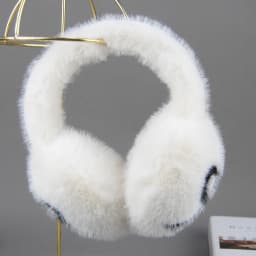 Winter Outdoor Hot Sale Fake Mink Fur Earmuffs Luxury Women Keep Warm Fake Mink Fur Earmuff Girl Winter Ear Protection