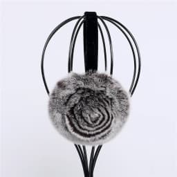 Natural 100% Rex Rabbit Fur Earmuff Women's Autumn and Winter Warm Earmuffs Ear Cover Ear Warmer Ear Muffs Winter Rose Flower