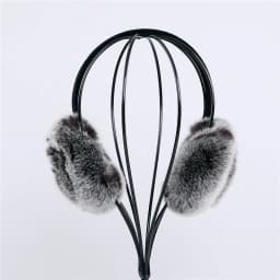Natural 100% Rex Rabbit Fur Earmuff Women's Autumn and Winter Warm Earmuffs Ear Cover Ear Warmer Ear Muffs Winter Rose Flower