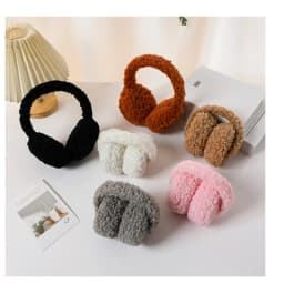 Cute Plush Headphones Winter Earmuffs Women's Warm Soft Ear Covers Imitation Cashmere Hair Band Fashion Earflap Outdoor Supplies