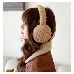 Cute Plush Headphones Winter Earmuffs Women's Warm Soft Ear Covers Imitation Cashmere Hair Band Fashion Earflap Outdoor Supplies