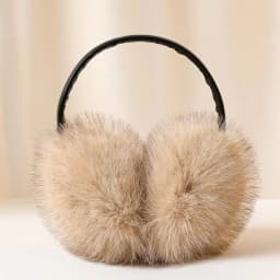 〔Funny〕 Real Fox Fur Earmuffs Women Winter Keep Warm Natural Fur Earmuffs Girls Ear Warmer Fox Fur Plush Ear Muff
