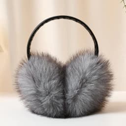 〔Funny〕 Real Fox Fur Earmuffs Women Winter Keep Warm Natural Fur Earmuffs Girls Ear Warmer Fox Fur Plush Ear Muff