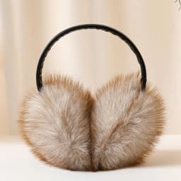 〔Funny〕 Real Fox Fur Earmuffs Women Winter Keep Warm Natural Fur Earmuffs Girls Ear Warmer Fox Fur Plush Ear Muff