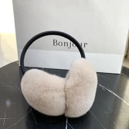 Natural 100% Rex Rabbit Fur Earmuffs Fashion Women Warm Russia Winter Real Fur Earmuffs Children Ear Cover fur Earlap Girl