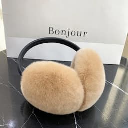 Natural 100% Rex Rabbit Fur Earmuffs Fashion Women Warm Russia Winter Real Fur Earmuffs Children Ear Cover fur Earlap Girl