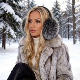 Hight Quality Faux Fox Fur Earmuffs Women Winter Keep Warm Faux Fur Earmuffs Girls Ear Warmer Faux Fox Fur Plush Ear Muff