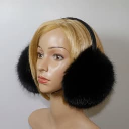 Hight Quality Faux Fox Fur Earmuffs Women Winter Keep Warm Faux Fur Earmuffs Girls Ear Warmer Faux Fox Fur Plush Ear Muff