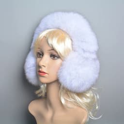 New Winter Earmuffs Fur Real Women Warm Gift Girlfriend 2026 Female Fluffy Natural Fox Fur Protection Headphones Ear Warmer