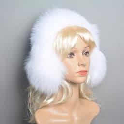 New Winter Earmuffs Fur Real Women Warm Gift Girlfriend 2026 Female Fluffy Natural Fox Fur Protection Headphones Ear Warmer