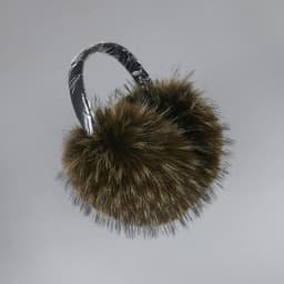 Faux Fox Fur Outdoor Winter Warm Earmuffs Portable Cold Protection Faux Fur Ear-Muffs Soft Foldable Earflaps For Women Man