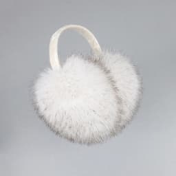 Faux Fox Fur Outdoor Winter Warm Earmuffs Portable Cold Protection Faux Fur Ear-Muffs Soft Foldable Earflaps For Women Man