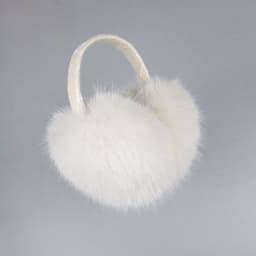 Faux Fox Fur Outdoor Winter Warm Earmuffs Portable Cold Protection Faux Fur Ear-Muffs Soft Foldable Earflaps For Women Man