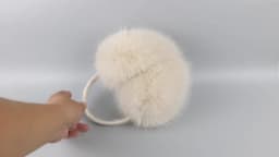 Faux Fox Fur Outdoor Winter Warm Earmuffs Portable Cold Protection Faux Fur Ear-Muffs Soft Foldable Earflaps For Women Man