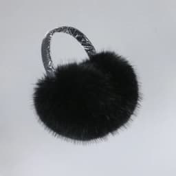 Faux Fox Fur Outdoor Winter Warm Earmuffs Portable Cold Protection Faux Fur Ear-Muffs Soft Foldable Earflaps For Women Man