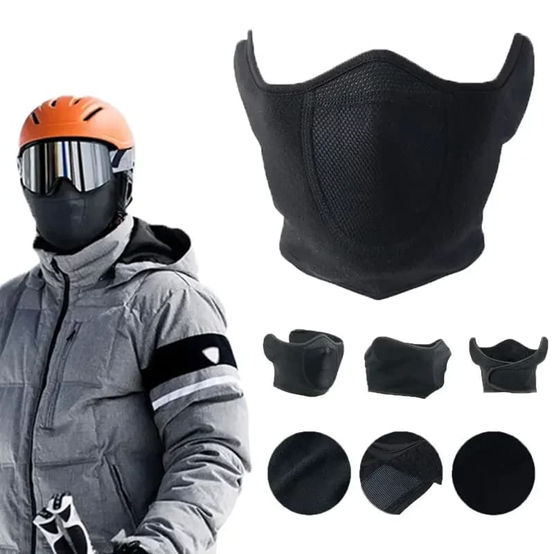 Winter Face Mask Windproof Thermal Breathable Fleece Balaclava Mask Motorbike Cycling Bicycle Riding Skiing Running Mask