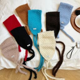 2026 New Korean Style Knitted Wool Ear Muffs Women's Autumn Winter Warm Neck Protection Scarf Ear Warmers Fashionable