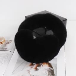Lovely Girls Luxury Fuffy Genuine Rex Rabbit Fur Earmuff Women Winter Warm Soft Real Rex Rabbit Fur Earmuffs Female Fur Earlaps
