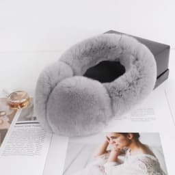 Lovely Girls Luxury Fuffy Genuine Rex Rabbit Fur Earmuff Women Winter Warm Soft Real Rex Rabbit Fur Earmuffs Female Fur Earlaps