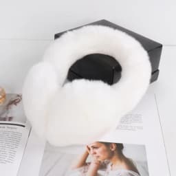 Lovely Girls Luxury Fuffy Genuine Rex Rabbit Fur Earmuff Women Winter Warm Soft Real Rex Rabbit Fur Earmuffs Female Fur Earlaps