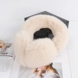 Lovely Girls Luxury Fuffy Genuine Rex Rabbit Fur Earmuff Women Winter Warm Soft Real Rex Rabbit Fur Earmuffs Female Fur Earlaps