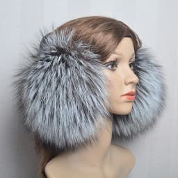 New Luxury Women Winter Warm Real Fox Fur Earmuffs Fashion Lady 100% Natural Fox Fur Ear Muffs Thermal Girl Real Fox Fur Earmuff