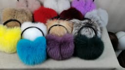 New Luxury Women Winter Warm Real Fox Fur Earmuffs Fashion Lady 100% Natural Fox Fur Ear Muffs Thermal Girl Real Fox Fur Earmuff