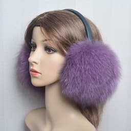 New Luxury Women Winter Warm Real Fox Fur Earmuffs Fashion Lady 100% Natural Fox Fur Ear Muffs Thermal Girl Real Fox Fur Earmuff