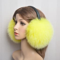 New Luxury Women Winter Warm Real Fox Fur Earmuffs Fashion Lady 100% Natural Fox Fur Ear Muffs Thermal Girl Real Fox Fur Earmuff