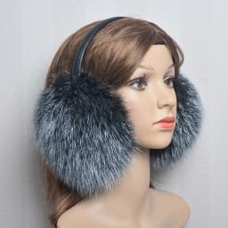 New Luxury Women Winter Warm Real Fox Fur Earmuffs Fashion Lady 100% Natural Fox Fur Ear Muffs Thermal Girl Real Fox Fur Earmuff