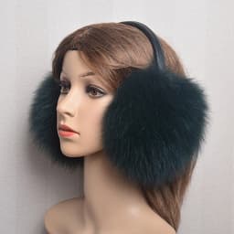 New Luxury Women Winter Warm Real Fox Fur Earmuffs Fashion Lady 100% Natural Fox Fur Ear Muffs Thermal Girl Real Fox Fur Earmuff